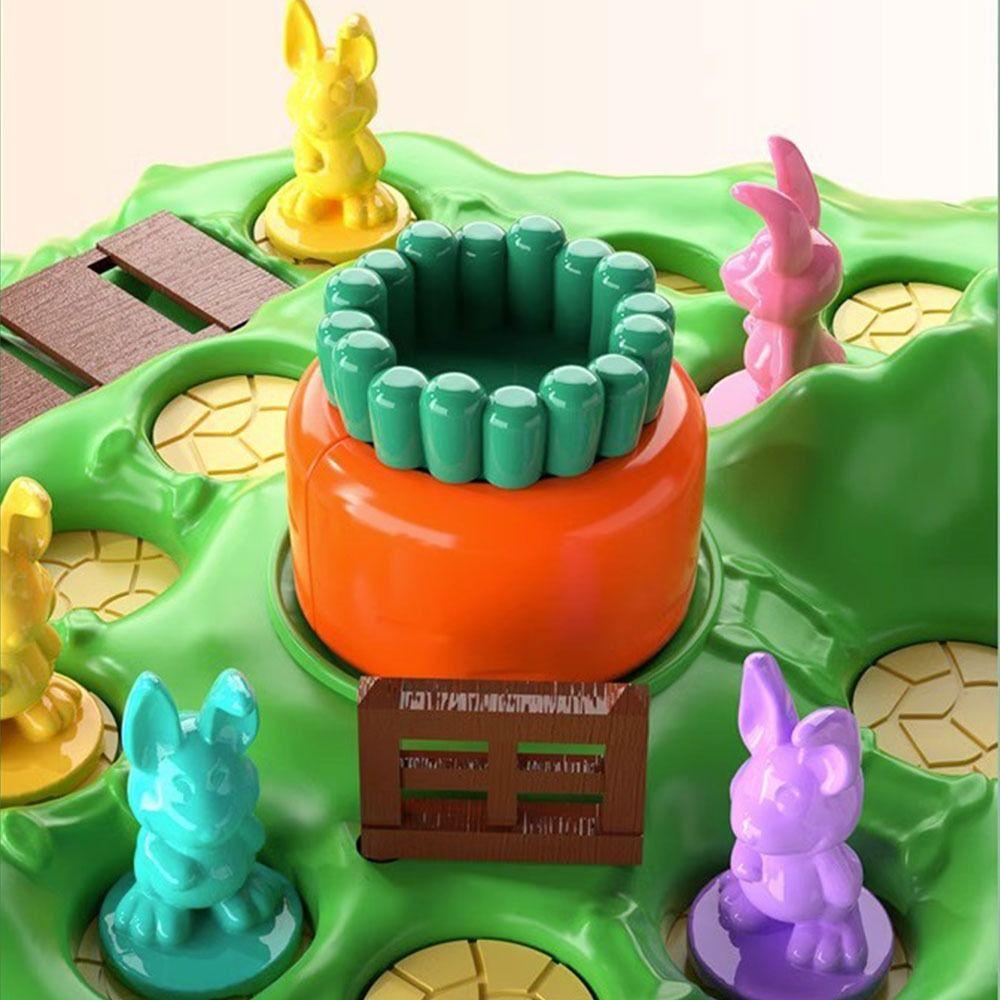Cartoon Rabbit Interactive Defend Game Multicolor Challenge Game Interactive Toy  Party Games