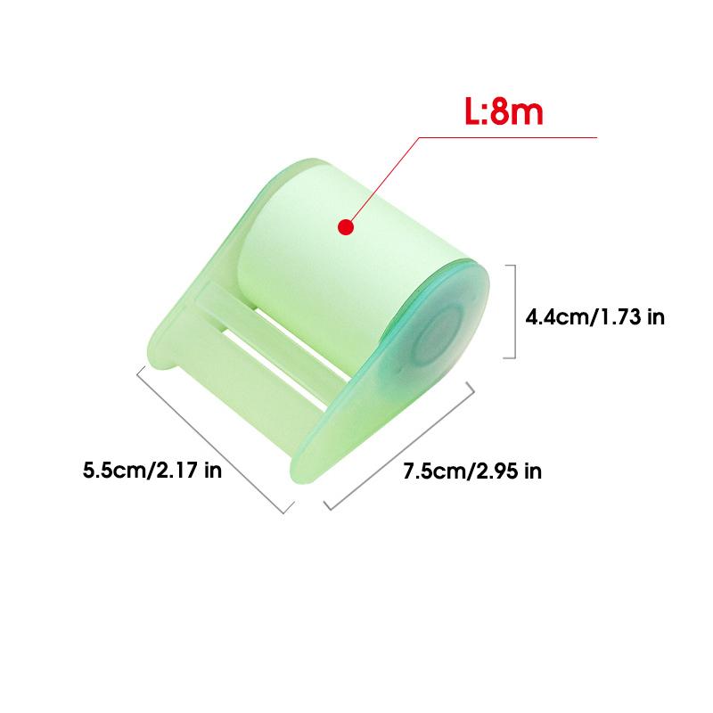 Creative Tape-Style Sticky Notes Tearable Replaceable Paper Core 8m Durable Strong Viscosity for Office And School Supplies