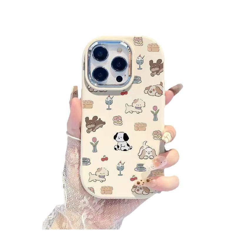Cartoon full screen puppy Apple 11PROMAX mobile phone case 11 tide 11/11pro niche 11 soft silicone case cute