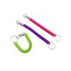 Lanyard Portachiavi Estensibile Molla Elastica Ganci per Chiavi Portachiavi Moschettone Anti-smarrimento