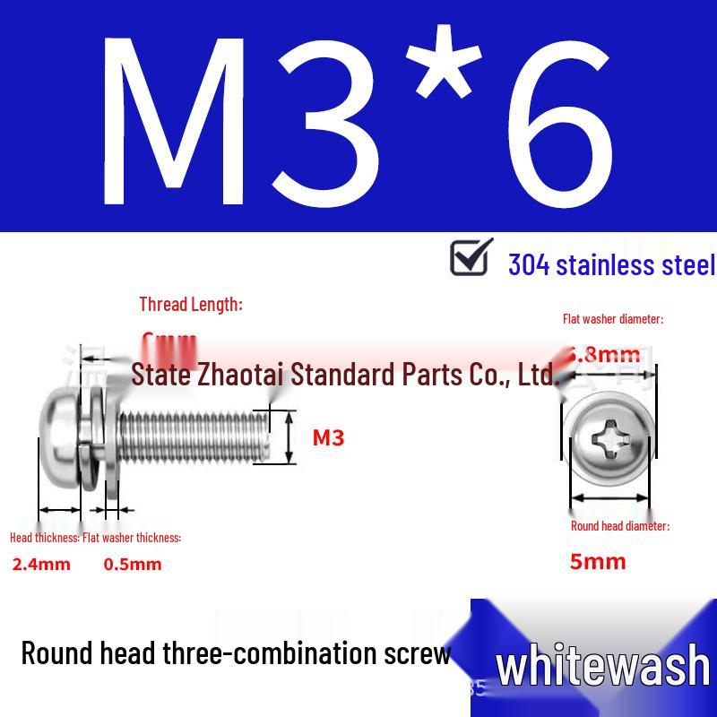 304 Stainless Steel Small Pan Head Phillips Screw