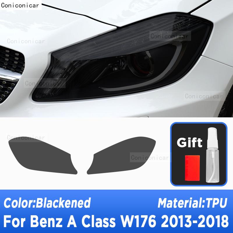 Car Headlight Tint Anti-Scratch Protective Front Lamp Film TPU Stickers For Mercedes Benz A Class W176 2013-2018 Accessories