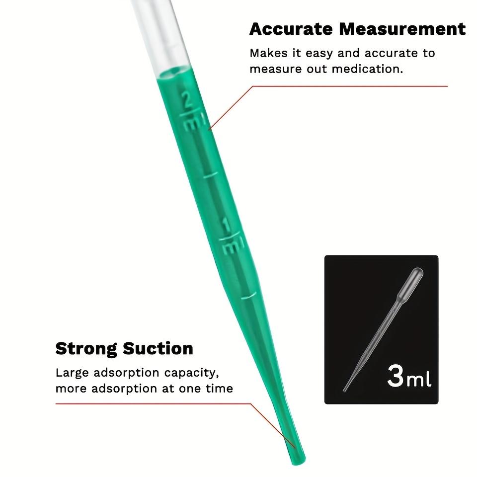100Pcs/Lot Disposable 1-3ml Plastic Eye Dropper Transfer Graduated Pipettes for DIY Epoxy Resin Silicone Mold Jewelry Making Too Accessory