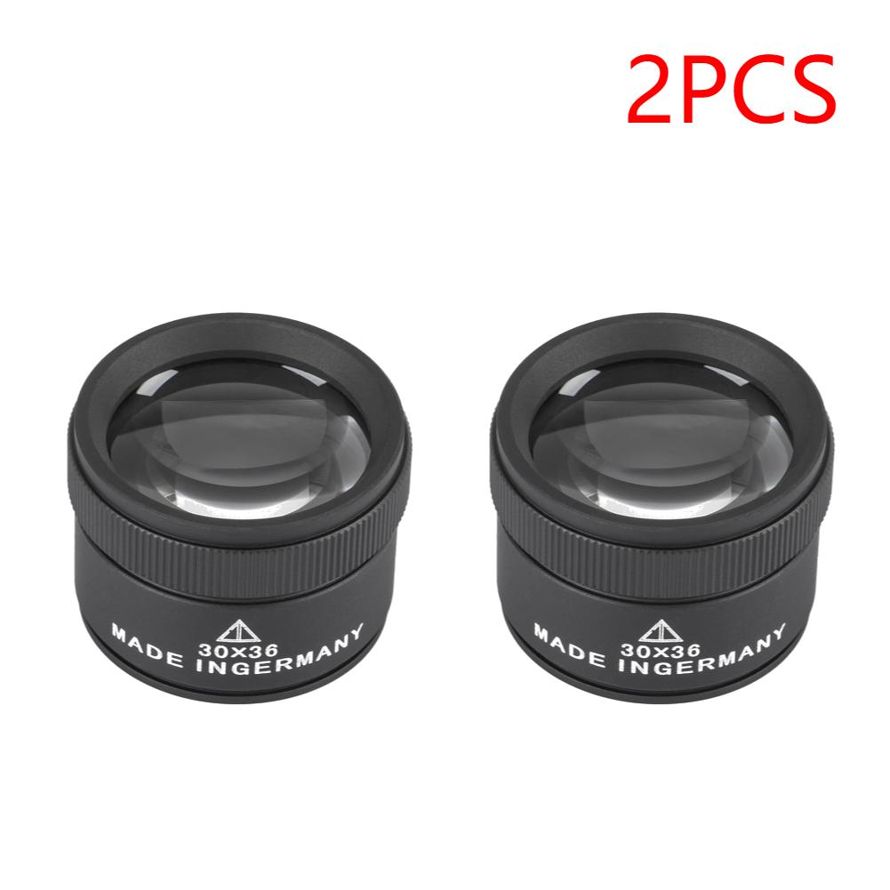 1-3PCS 30X Magnifying Glass K9 Optical Lens Monocle Magnifier Optical Glass Lens Loupe Magnifier for Coin Stamps Jewelry Loupe