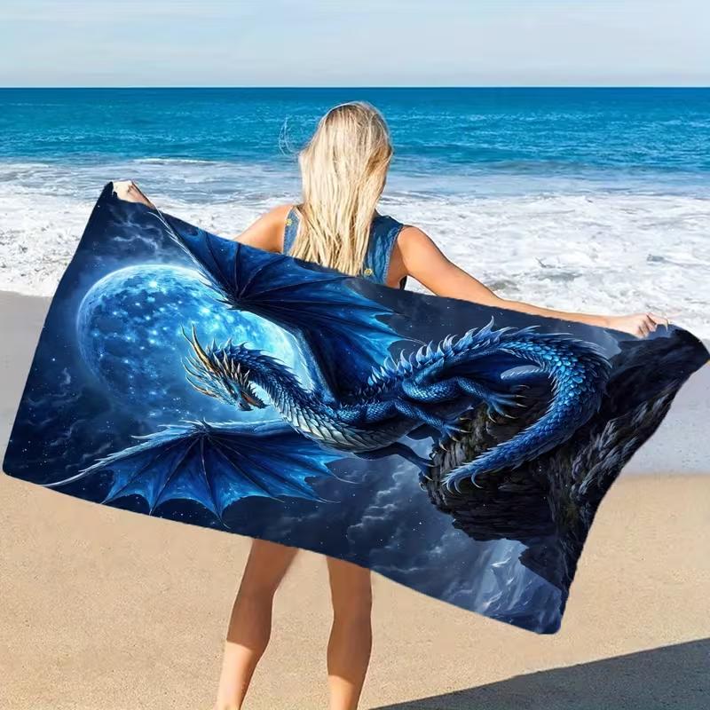Coole Flamingo-Sonnenbrille Cocktail Strandtuch Großes Weiches Saugfähiges Handtuch Lustiger Kunstdruck Vintage Handtuch für Sommer Strand