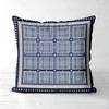 Set Of 4 Navy Grey Plaid Farmhouse Throw Pillow Covers Pattern Cushion Cover Suitable For Sofa Bedroom Car Pillow Cover