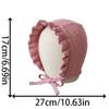 Ruffle Infant Beanie Cap 100% Cotton Baby Hat Vintage Muslin Baby Bonnet  Girls Boys Summer Autumn