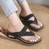 New Style V-shaped Flip-flops with Toe Guards, Women's Shoes, Thick-soled Beach Sandals
