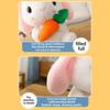 Bunny Stuffed Animal 22cm Cute Soft Plush Rabbit Toy Pillow for Kids Bed Companion Easter Brown Milk Bottle