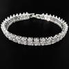 Marquise-Cut Pave Zircon Bracelet: Unique Design Valentine's Day Commemorative Gift S8256.
