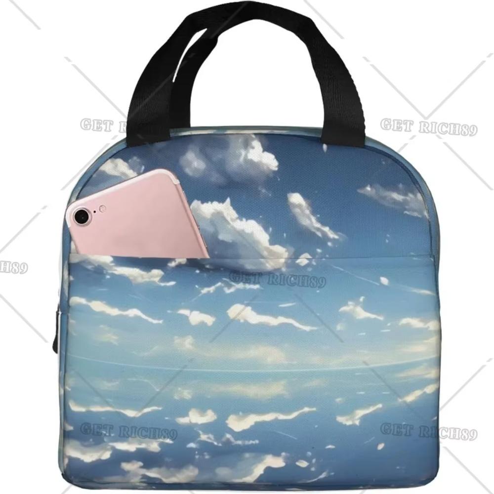 Himmel und Wolken Multifunktionale Isolierte Lunchtasche Wasserdichtes Design für Arbeit Outdoor-Aktivitäten Lang anhaltende Isolierung