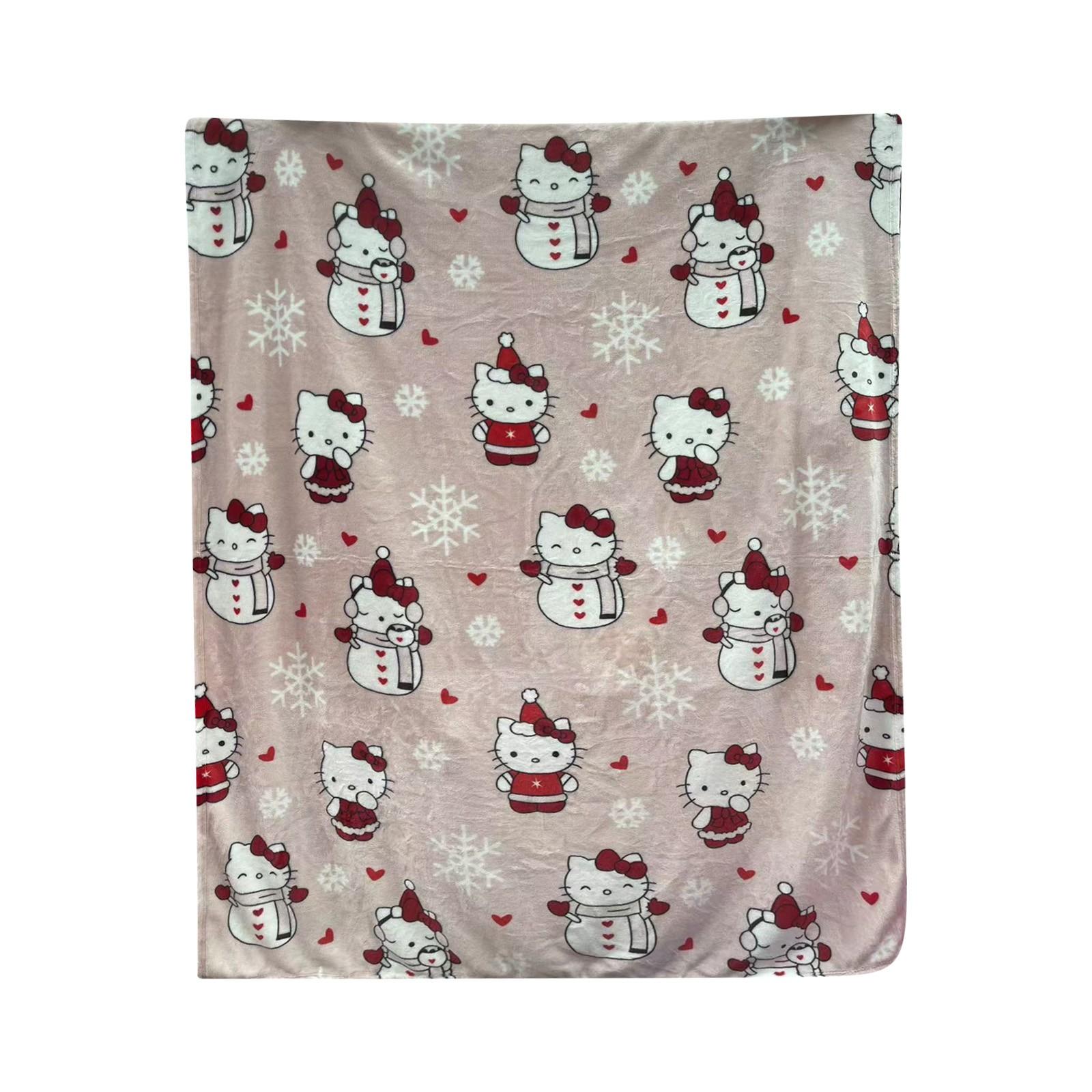 

Cartoon Flannel Blanket Sofa Blanket Nap Blanket Bed Sheet Sofa Blanket Christmas Halloween Small Quilt One Size