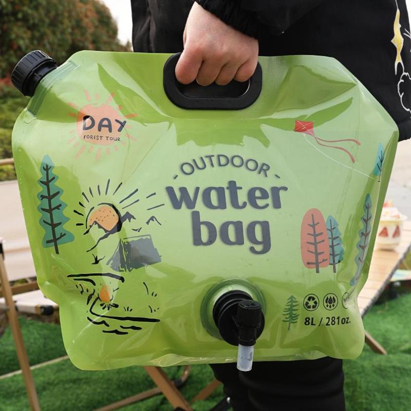 8L Draagbare Camping Bierzak Opvouwbare Drinkwateremmer Grote Capaciteit Watercontainer Buitenreizen Lichtgewicht Waterzak