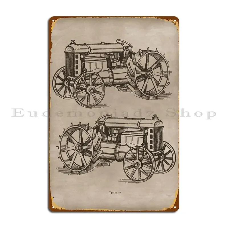 

Vintage Tractor Art 2 Metal Sign Garage Room Wall Decoration Cinema Living Custom Tin Vintage Home Bar Cave Classic Plaques 20X30CM