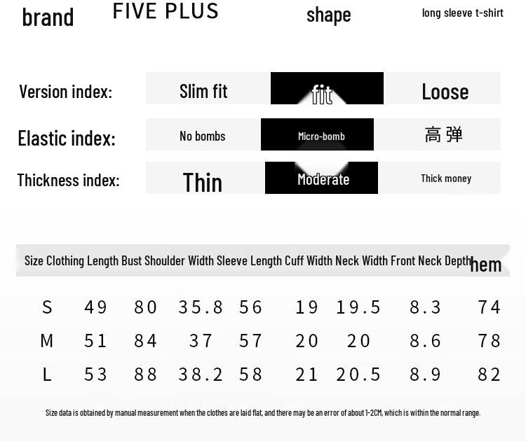 FivePlus Women's Slim Fit Long Sleeve Knit Top