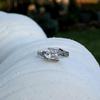 1pc Bague Mode Créative Simple Carrée Zircon Synthétique Bague Mode