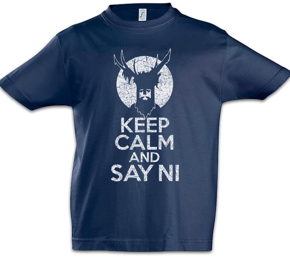 Keep Calm And Say Ni Kids Boys T-Shirt Knights Who Say Ni Coconut- 110