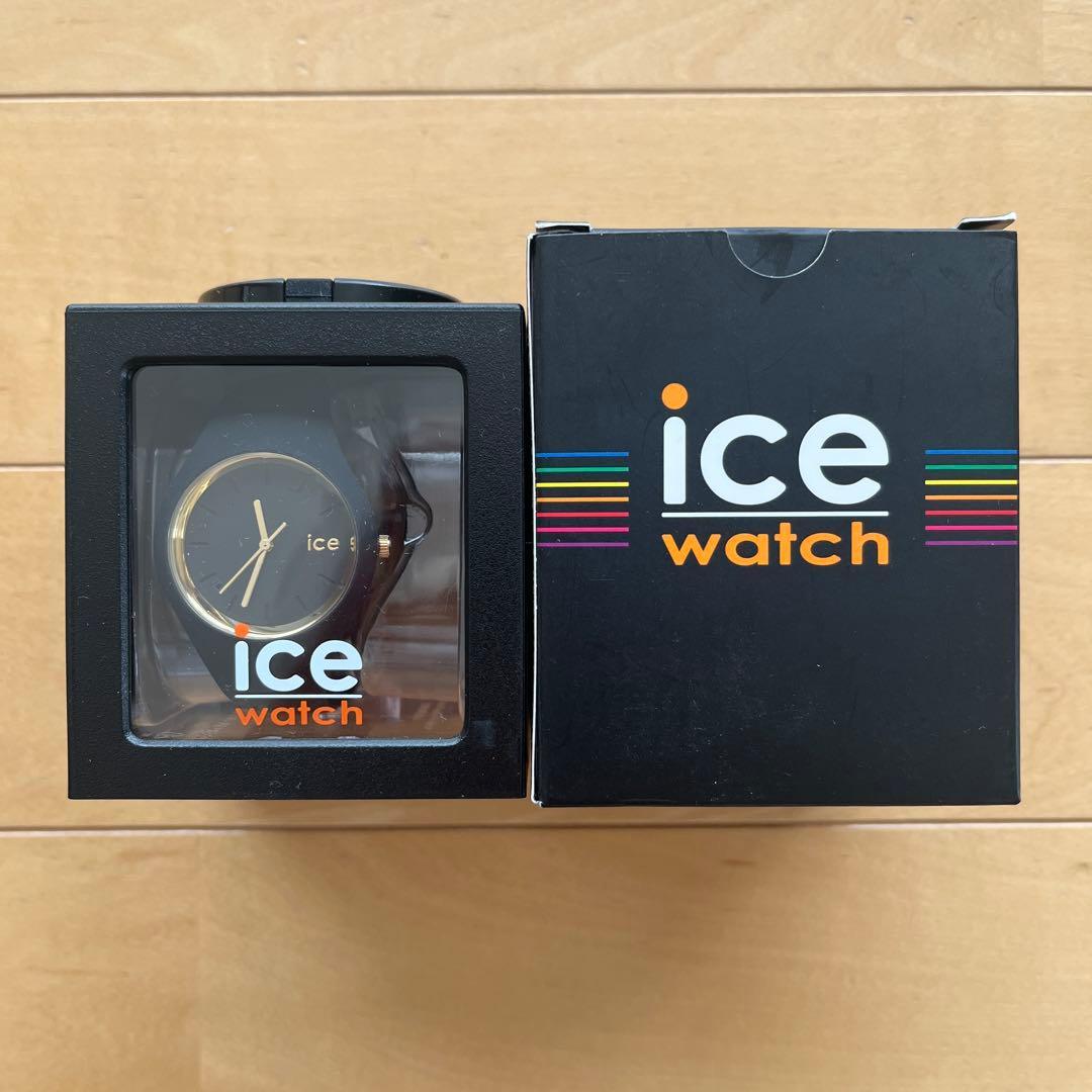 Used ice watch black analog watch