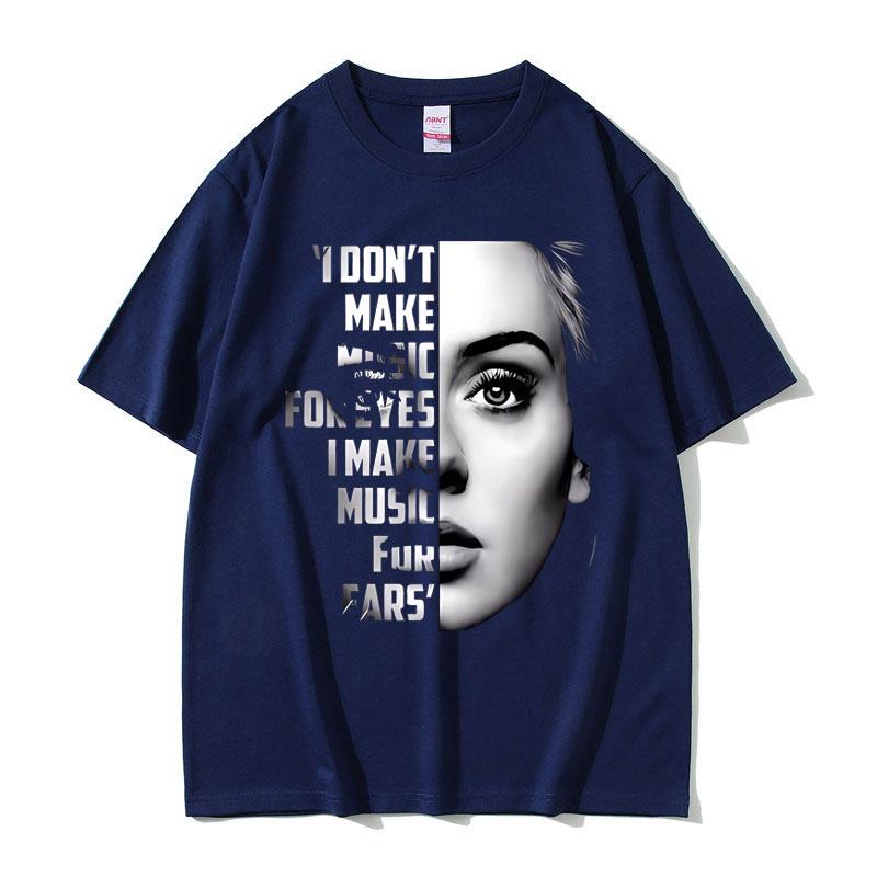 Best Famous Singer Adele Face Graphic Tshirt Unisex Women Clothing Fashion Pop Music Tshirts Unisexs Oversized T Shirts Fans Gift