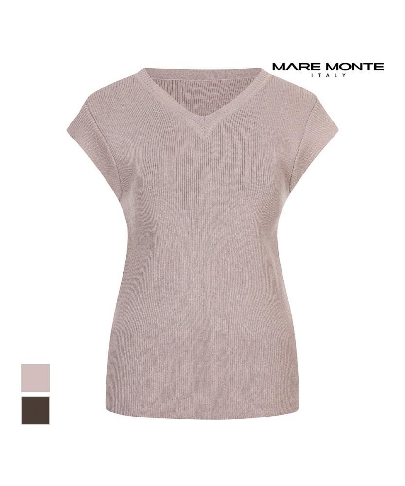 MAREMONTE Cap Sleeve V-Neck Knit_M244Mkt22P0