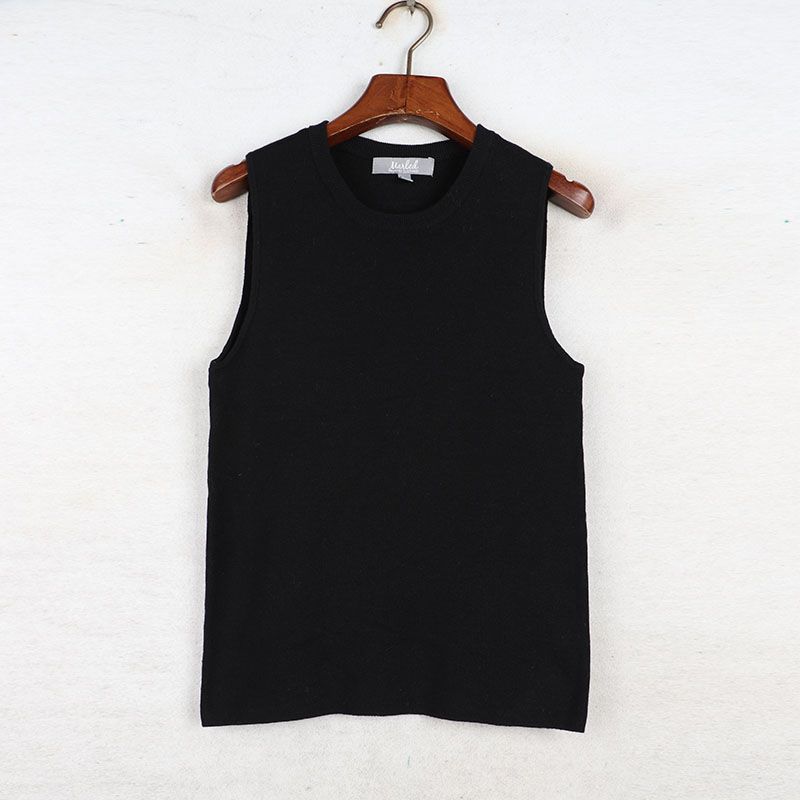 Sunshine House Summer New Arrival Export Fashion Women's round-Neck Tank Knitwear Undershirt