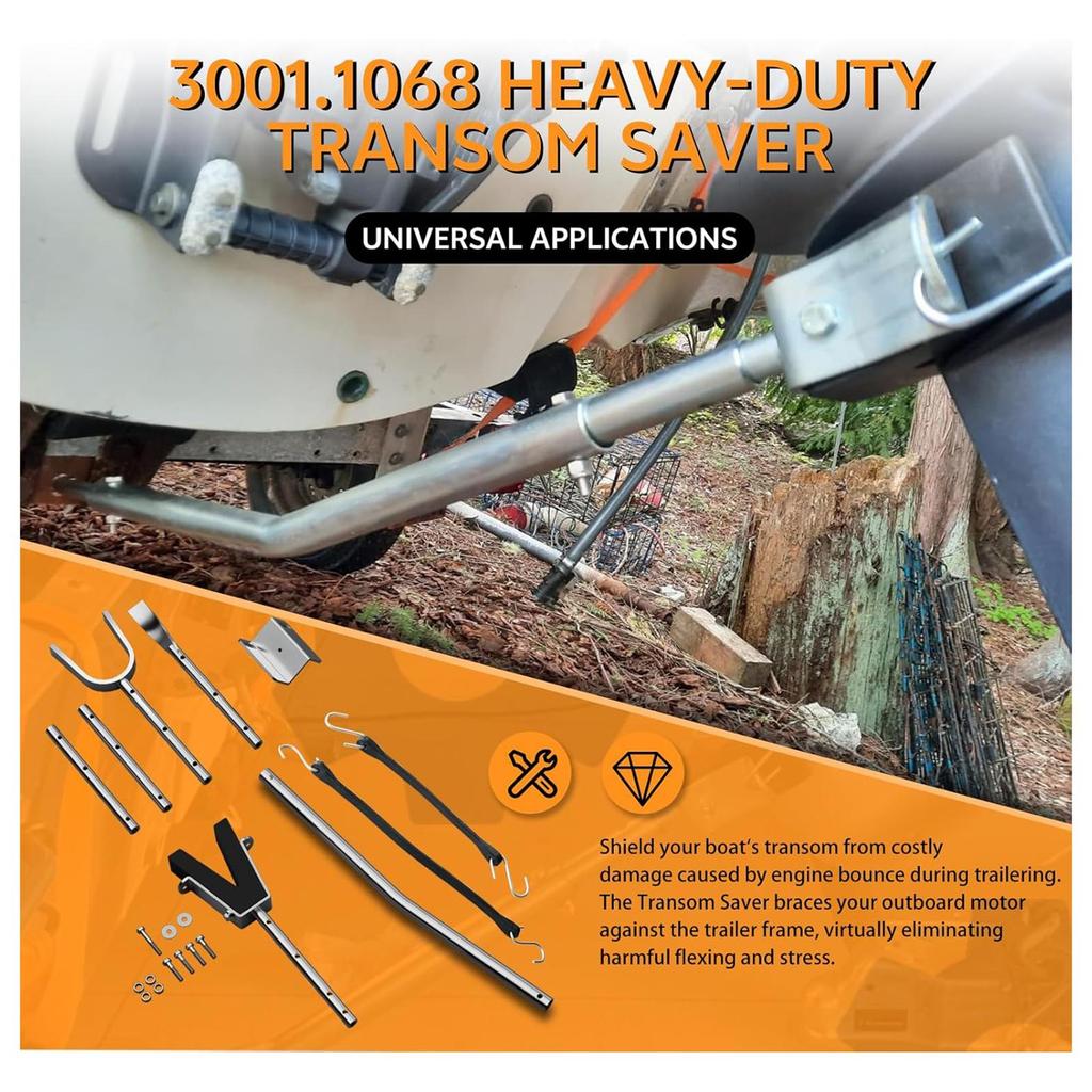 Boat Transom Saver High Strength Replacement Adjustable from 28 To 59 Inches Without Spring