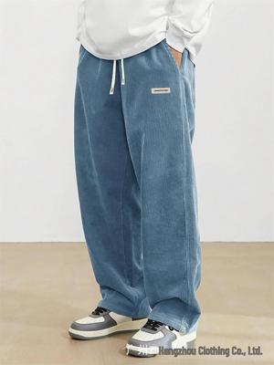 European Style Men's Corduroy Casual Pants - Versatile, Trendy High Street Fashion