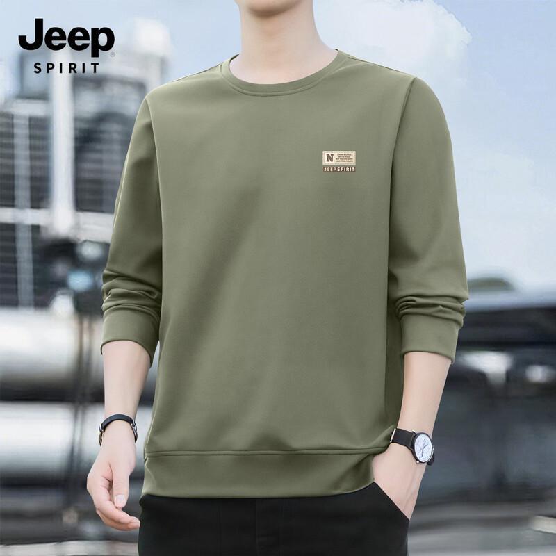 JEEP SPIRIT Men's 2025 Casual Crewneck Sweatshirt