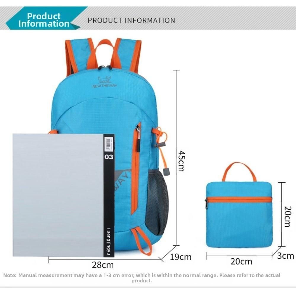 20L Outdoor Folding Handy Bag Lightweight Travel Daypack Bag New Packable Backpack  For Men Women