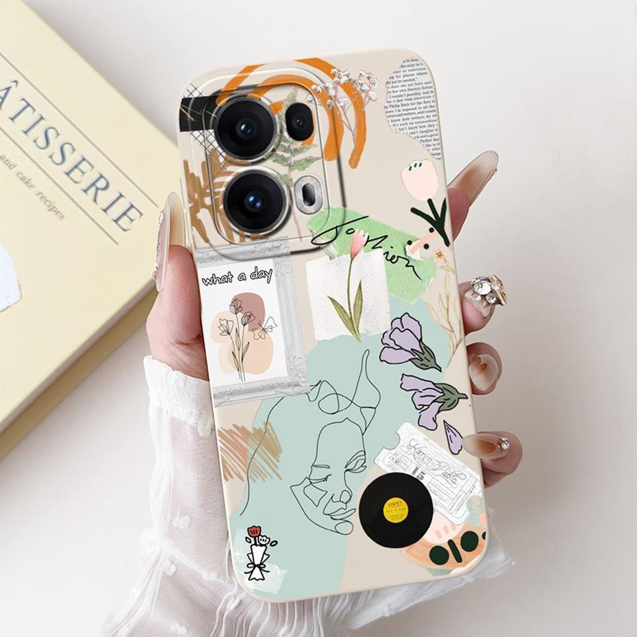 Cute Cartoon Phone Case For OPPO Reno13 Pro / Reno13 / Reno13 F 4G 5G Soft Silicone Protective Cover For Oppo Reno 13 13F 13Pro