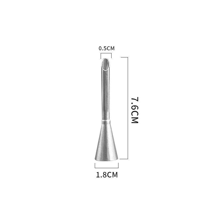 304 Stainless Steel One-Piece Molded Baking Tips for Large, Medium & Small Cakes Cookies and Cream Puffs