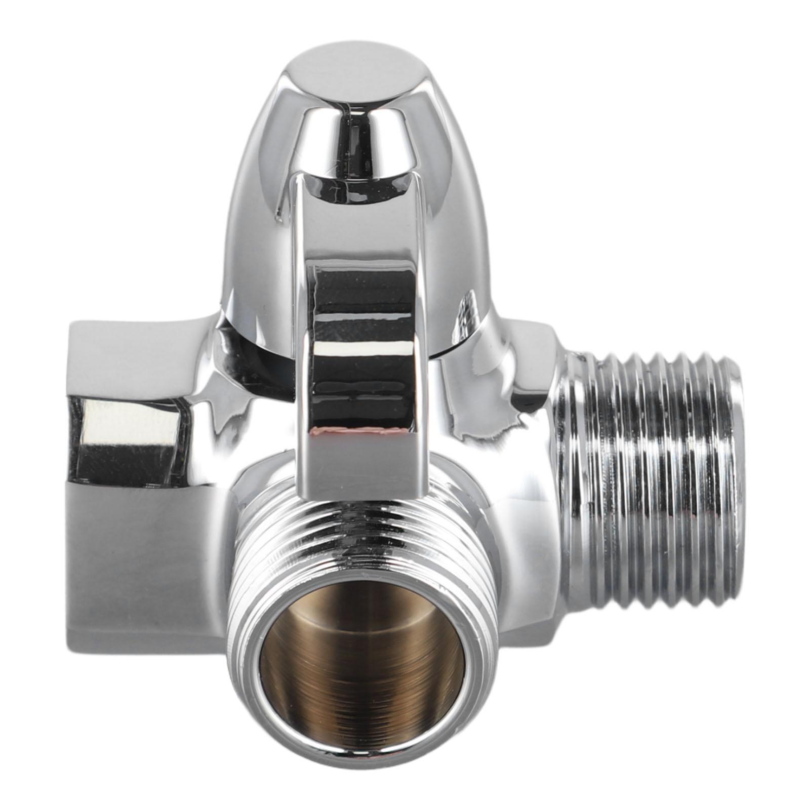 

3-Way Brass Shower Arm Adapter G1/2in Shower Diverter Valve For Handheld Shower Head Fixed Shower Head Bathroom Accessories China Mainland