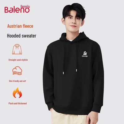 Baleno Men's Fleece-Lined Hooded Sweatshirt