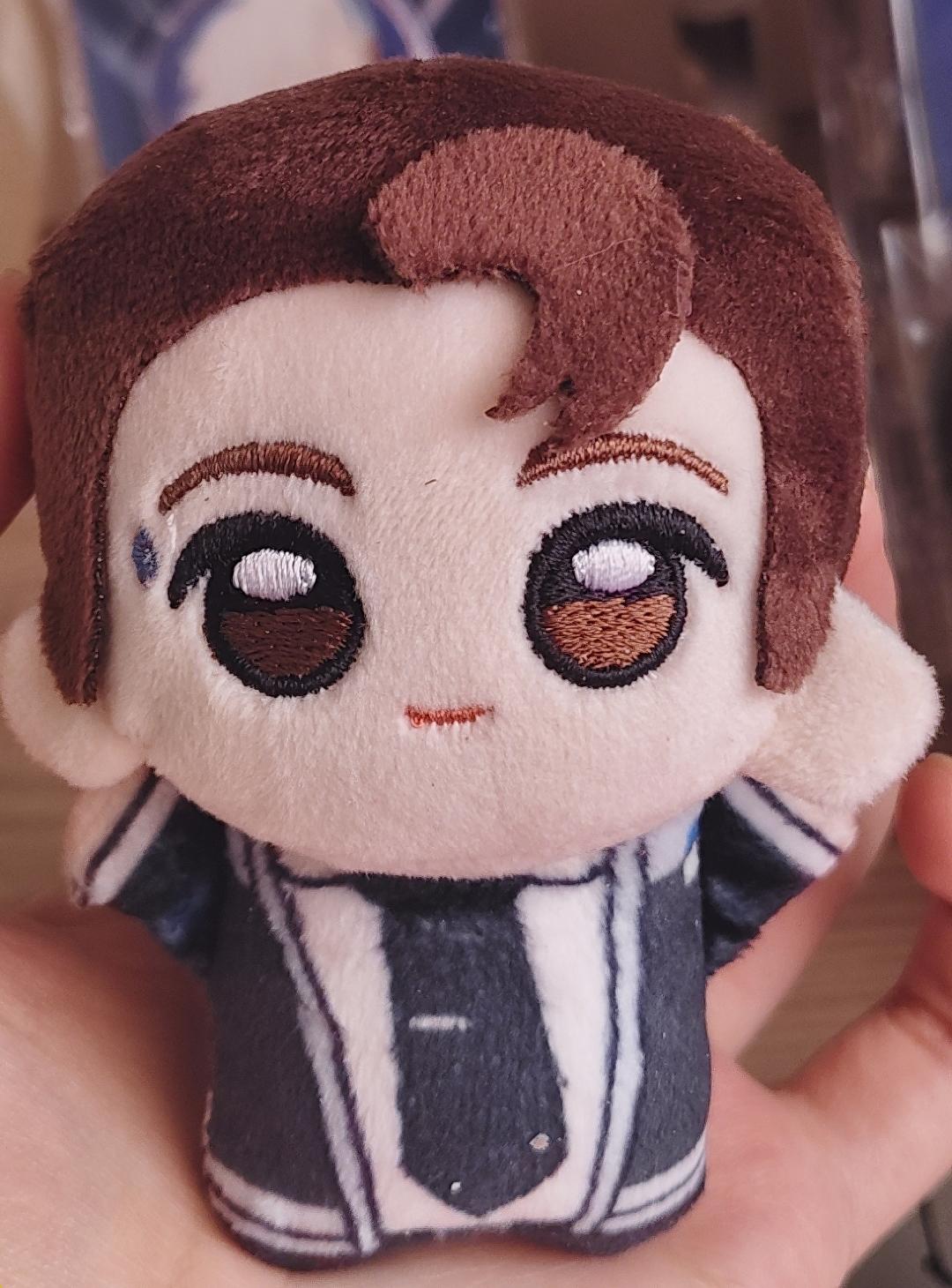 10cm Spiel Detroit Become Human Rk800 Plüschtier Stoffpuppe Dekorative Rucksackanhänger Schlüsselanhänger Puppe Plüschtiere Geburtstagsgeschenke white