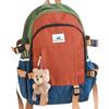 Schoolbag Japanese simple contrasting color casual backpack junior high school lightweight student schoolbag college wind sweet large capacity