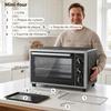 Mini Electric Oven, 46 L, 1800 W, Rotisserie, Convection, Fan-Assisted, Timer, Black