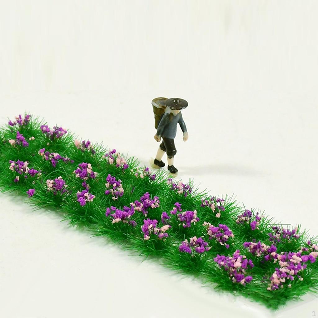 Bushy Tufts Static Scenery Model Artificial Grass Gaming Dioramas Flower Cluster for
