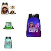 Gabby's Dollhouse Backpack Featuring Stylish Cartoon Design And Adjustable Shoulder Straps For Students
