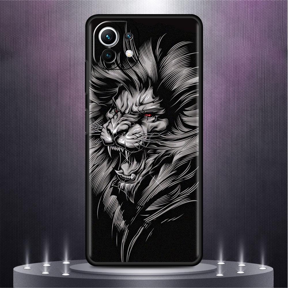 Case For Xiaomi Mi Poco X3 NFC M4 F3 C40 11 11T 10T Pro 12 9T 9 10 Lite Back Soft Phone Cover Lion Wolf