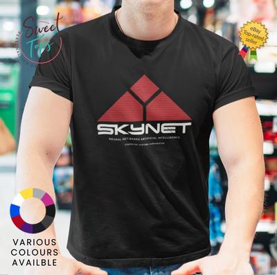 Skynet Künstliche Intelligenz Herren Kurzarm Weicher Stil T-Shirt