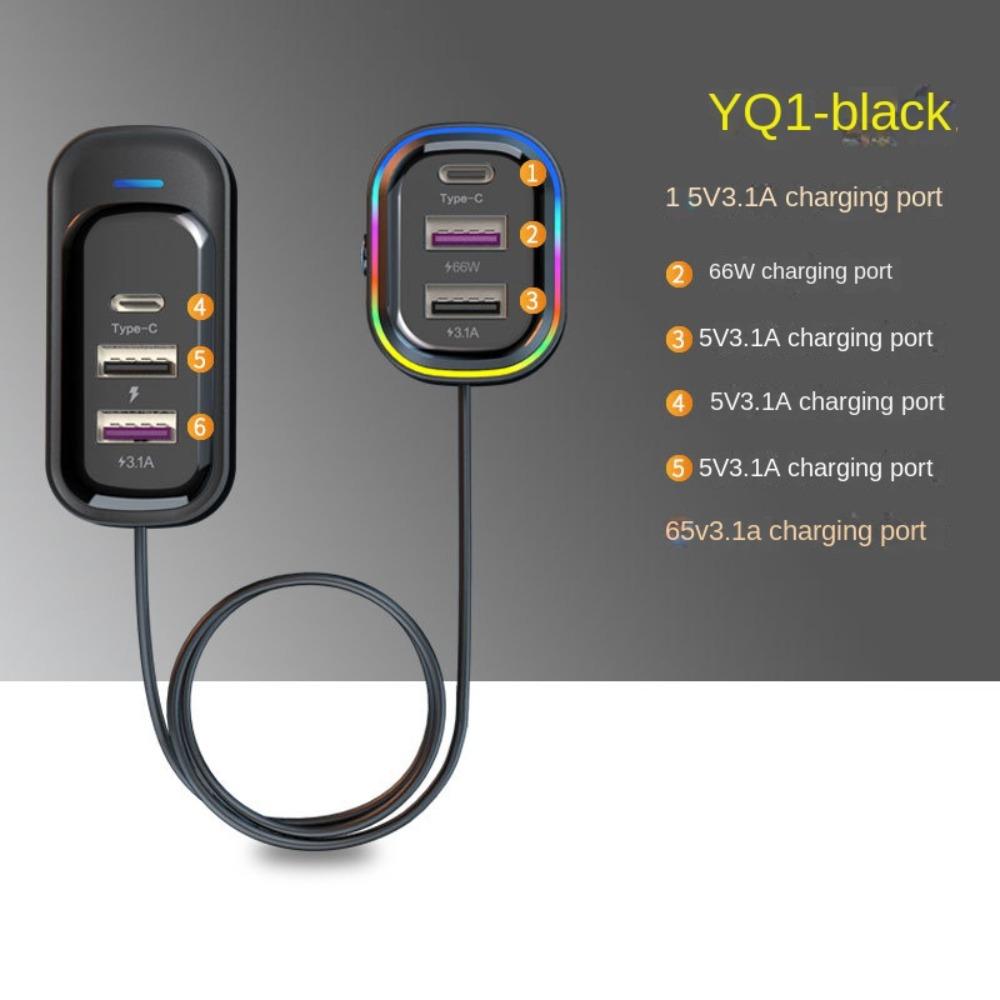 

Адаптер для розетки, супербыстрая зарядка USB, автомобильное зарядное устройство USB, высококачественное автомобильное зарядное устройство сзади автомобиля A