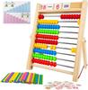 Wooden Abacus Toy Montessori Educational Counting Toy Kids Preschool Math Learning Toys Number Arithmetic Abacus Toddler Gifts