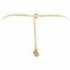Auth DIOR Necklace Round Logo Gold Di6506bf