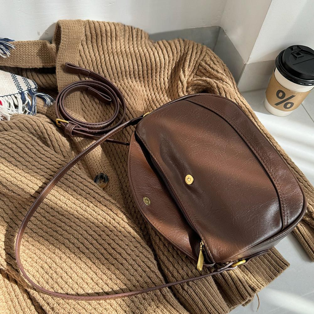 Fashiable Women's Handbag Retro Single Shoulder Armpit Bag Diagal Cross Dumpling Bag 2026 New Pu Leather Small Wallet