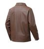 2025 Autumn Retro PU Leather Motorcycle Jacket: Trendy, Loose-Fit Men's Outerwear