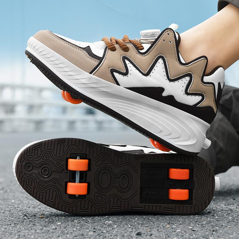 Adult low-top roller skates four-wheel balance toy shoes teenagers birthday gift parkour sports shoes