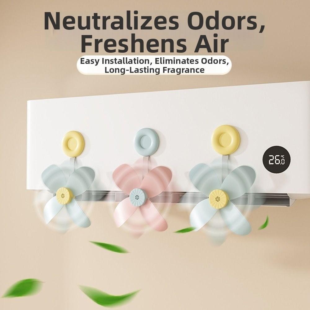 1/3Pcs Windmill Shaped Air Conditioning Ventilator Wall Mounted Air Conditioner Windshield For Home