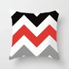 Black and Red Geometric Decorative Pillowcases Living Room Office Home Pillowcases Car Ornaments