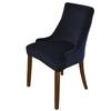 Velvet Tufted Wingback Chair Cover Slipcovers ,Stretch Fit Dining Area Chair Furniture Covers ,Reusable Washable Soft Elastic Lycra Sloping
