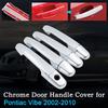 Chrome Car Door Handle Cover For Pontiac Vibe 2002-2010 2003 2004 2006 2008 2009 Luxury Trim Set Exterior Covers Car Accessories